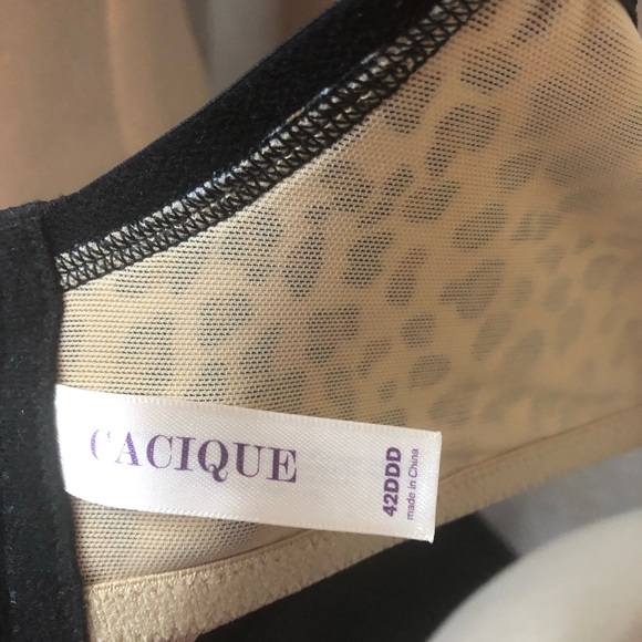 Cacique Bra 42DDD Leopard Lace in good condition - Picture 5 of 6